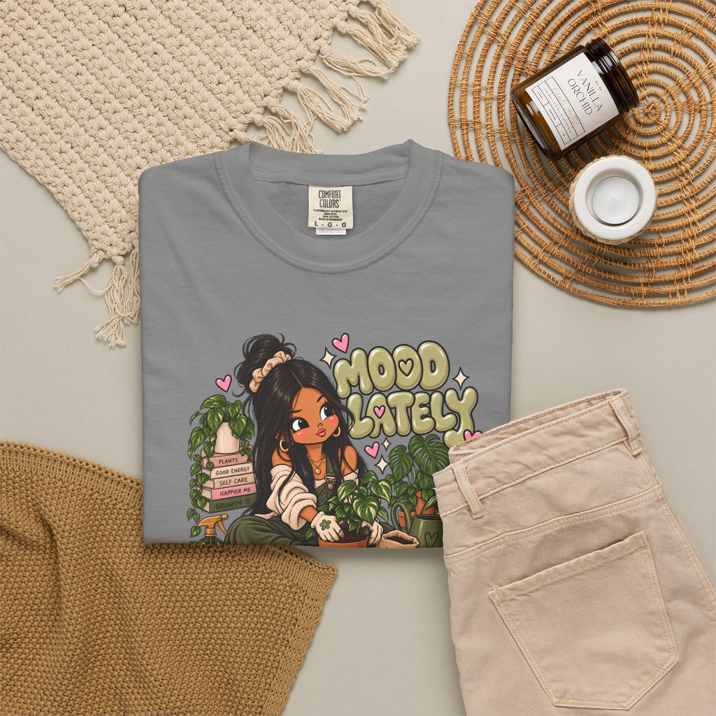 Plant Lady T-Shirt — 'Plant Baby' Cute Girl with Houseplants Graphic Tee