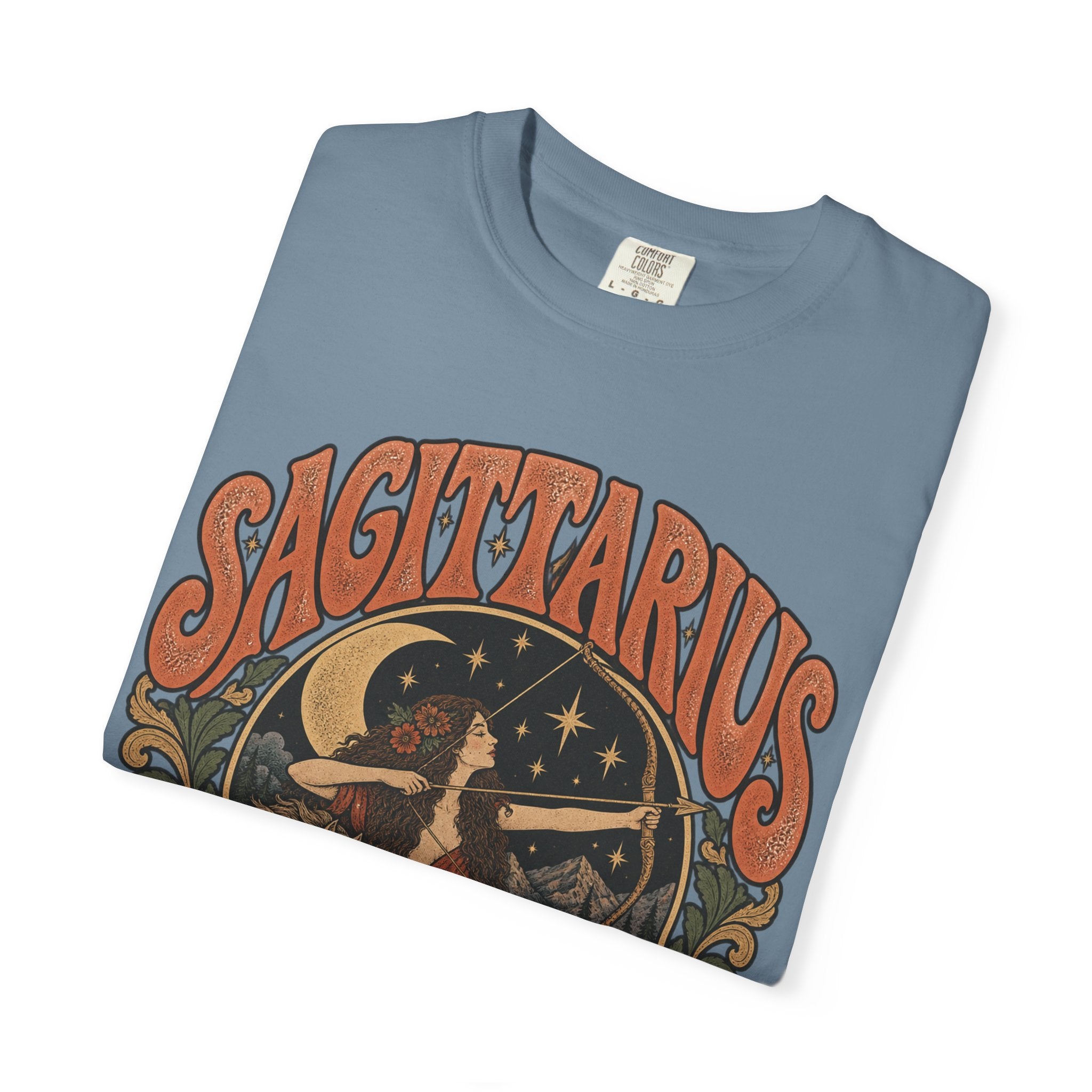 Sagittarius Zodiac T-Shirt — Retro Astrology Archer Design