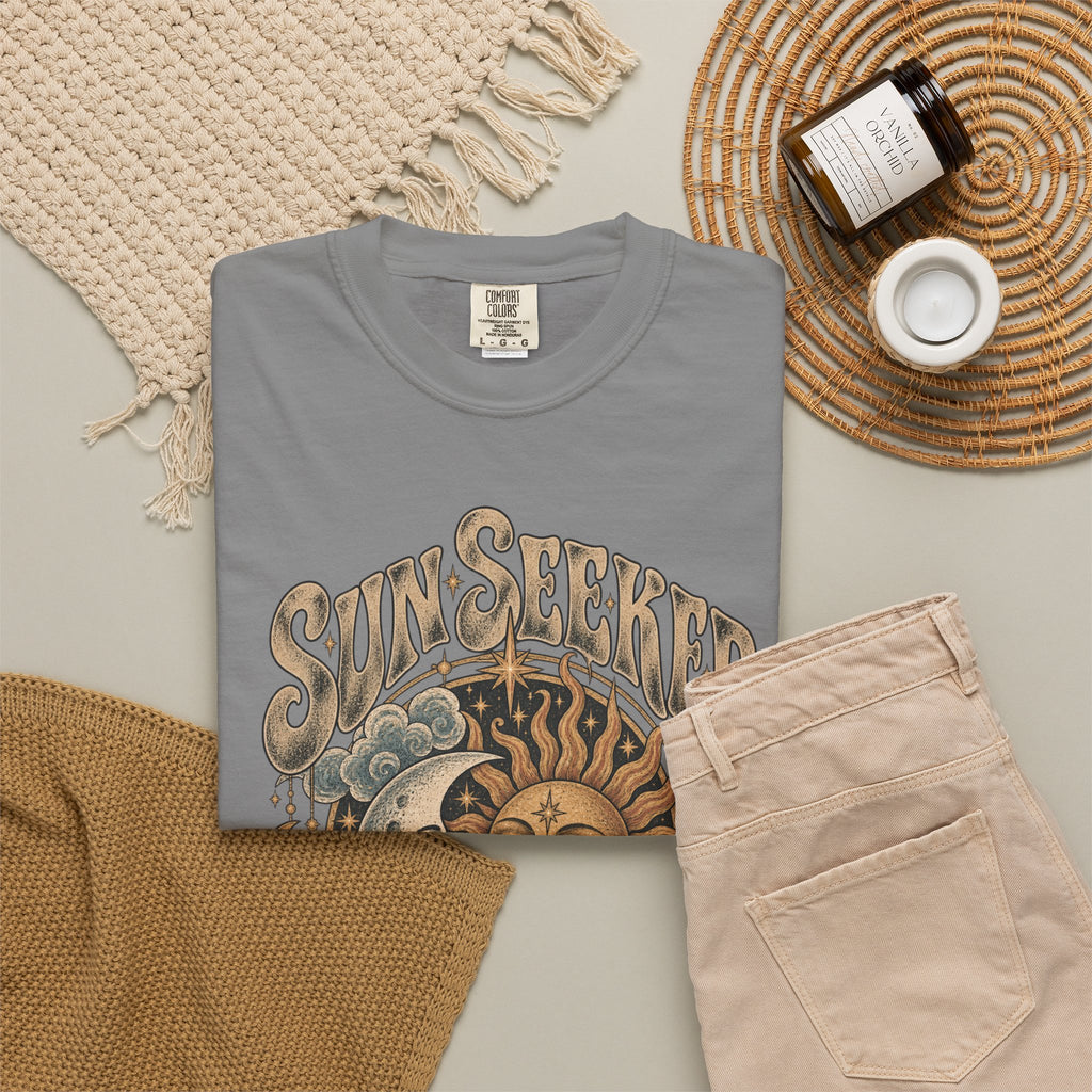 Sunseeker Moonlovers T-Shirt — Vintage Sun & Moon Graphic Tee
