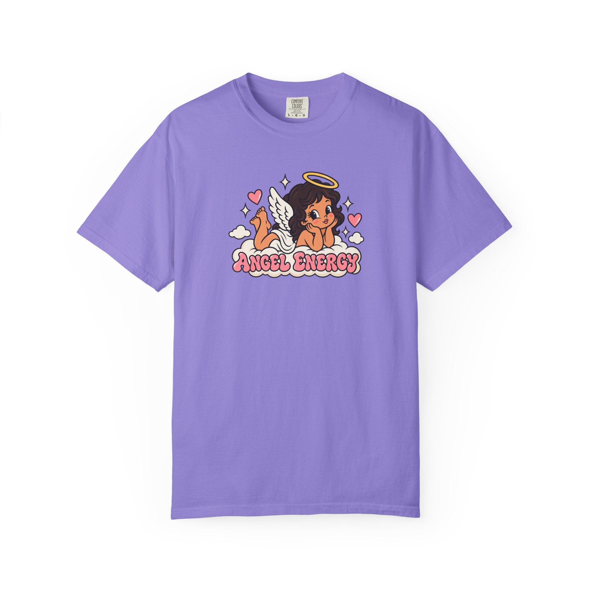 Angel Energy T-Shirt — Cute Retro Angel Graphic Tee