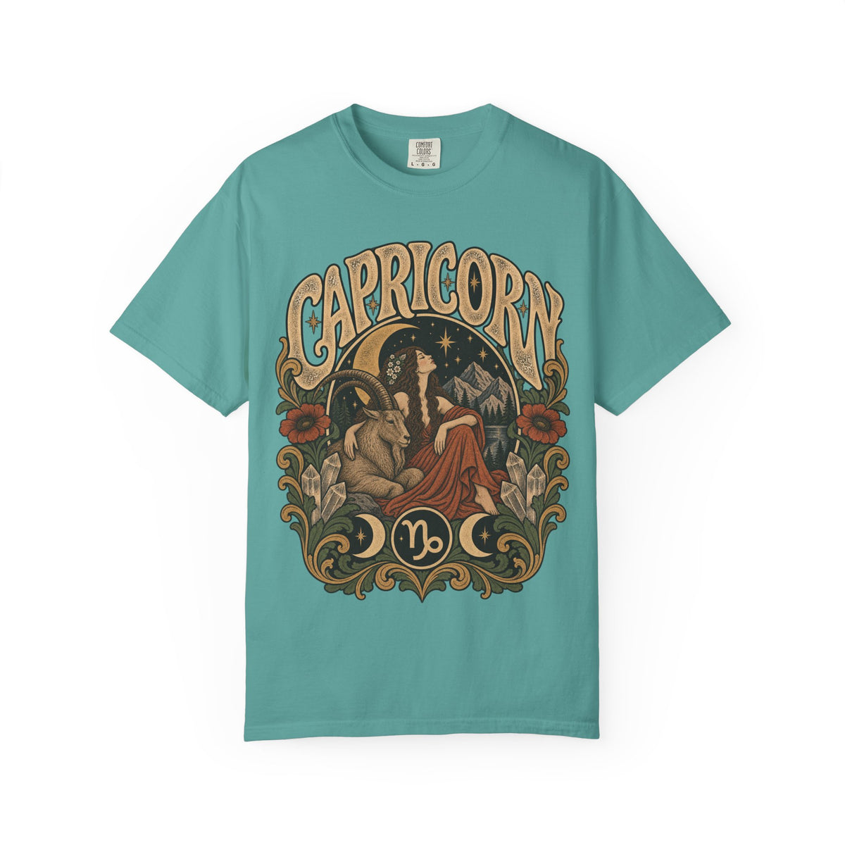 Capricorn Zodiac Tee — Vintage Astrological Graphic T-Shirt