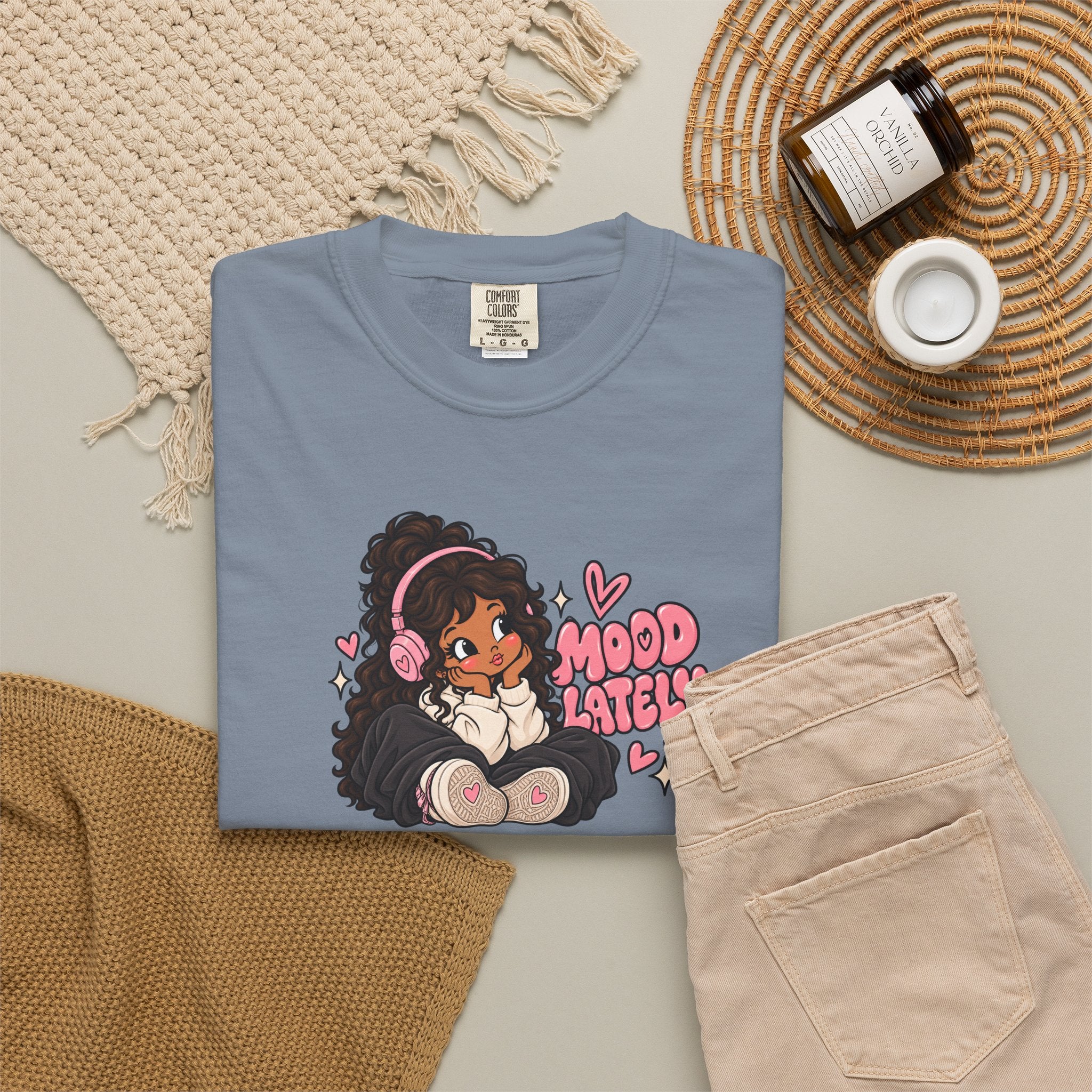 Mood T-Shirt — Cute Girl Graphic Tee
