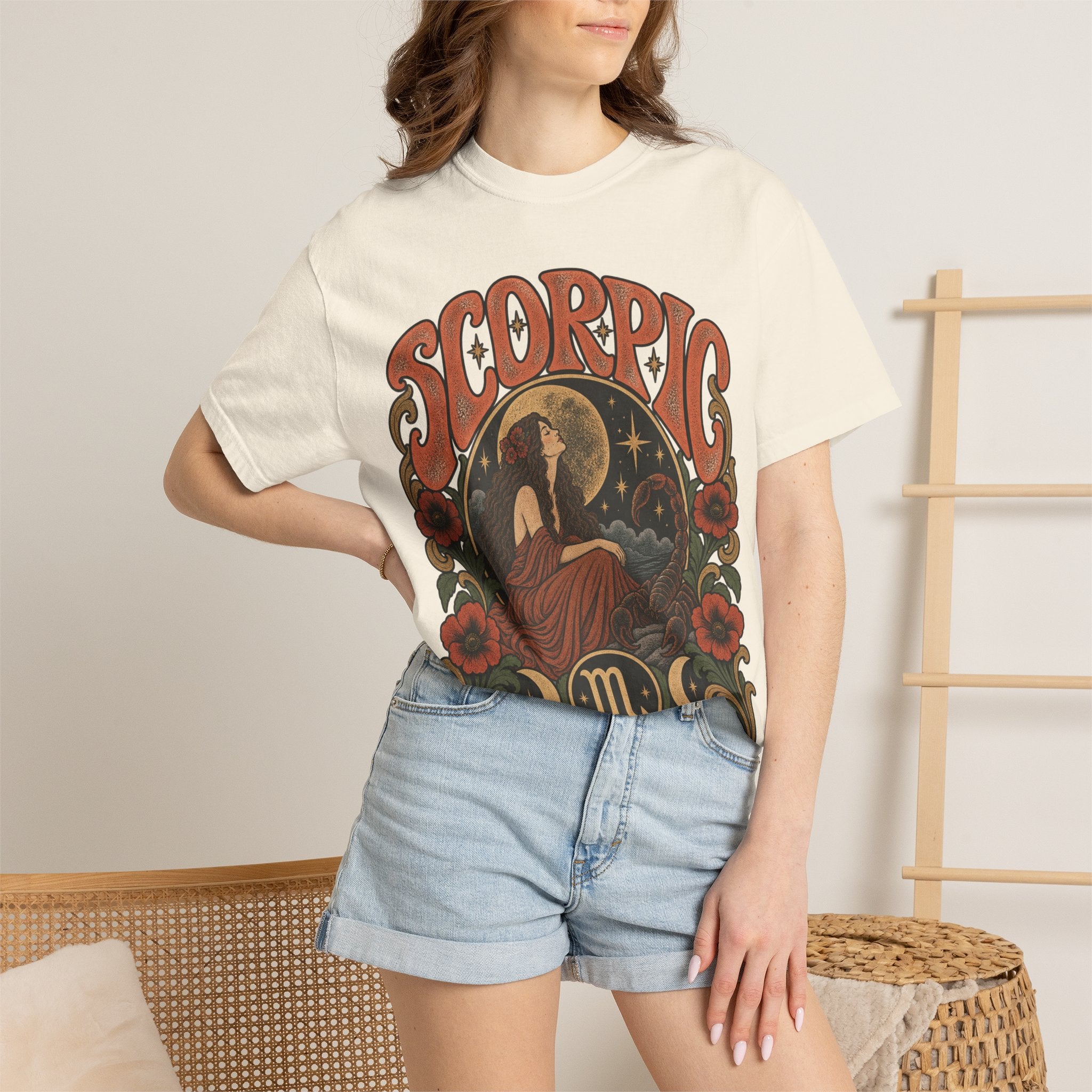 Scorpio Zodiac Tee — Vintage Astrology Graphic T-Shirt