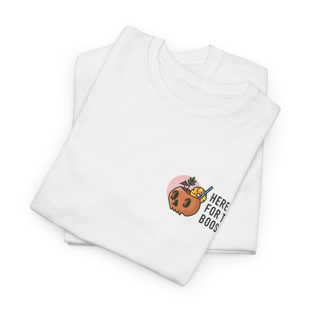 Here for the Boos Halloween T‑Shirt — Cute Boo Crew Graphic Tee