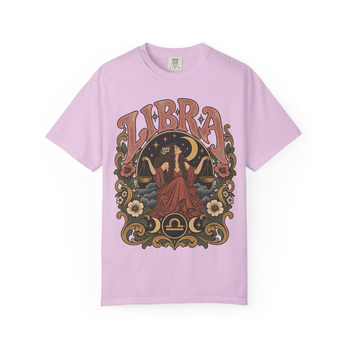 Vintage Libra Zodiac Tee — Retro Celestial Astrology T-Shirt