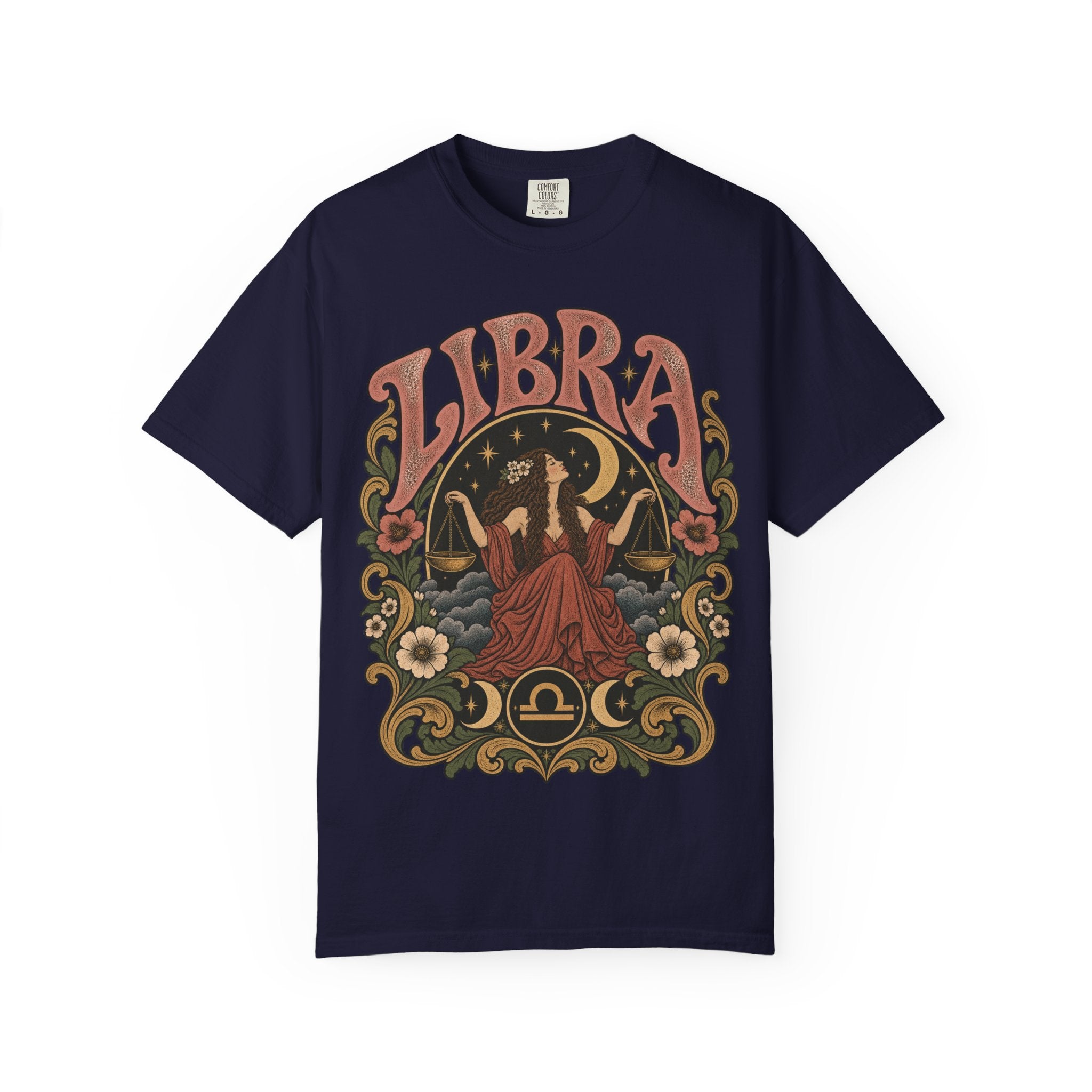 T-Shirt — Libra Vintage Zodiac Graphic Tee