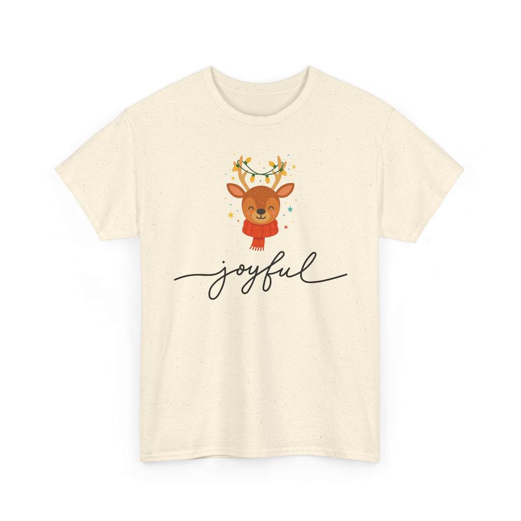 Joyful Reindeer Tee – Cute Holiday Christmas Shirt