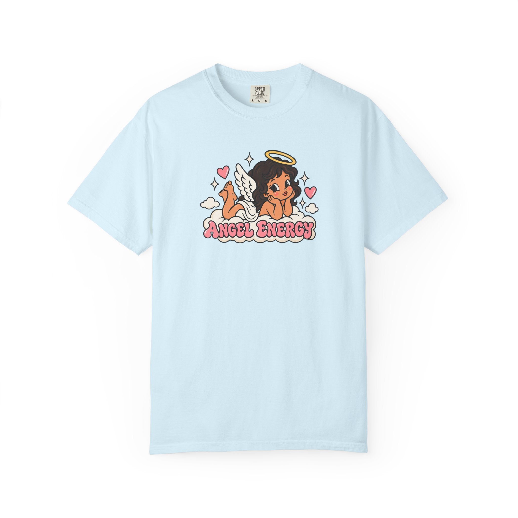 Angel Energy T-Shirt — Cute Retro Angel Graphic Tee