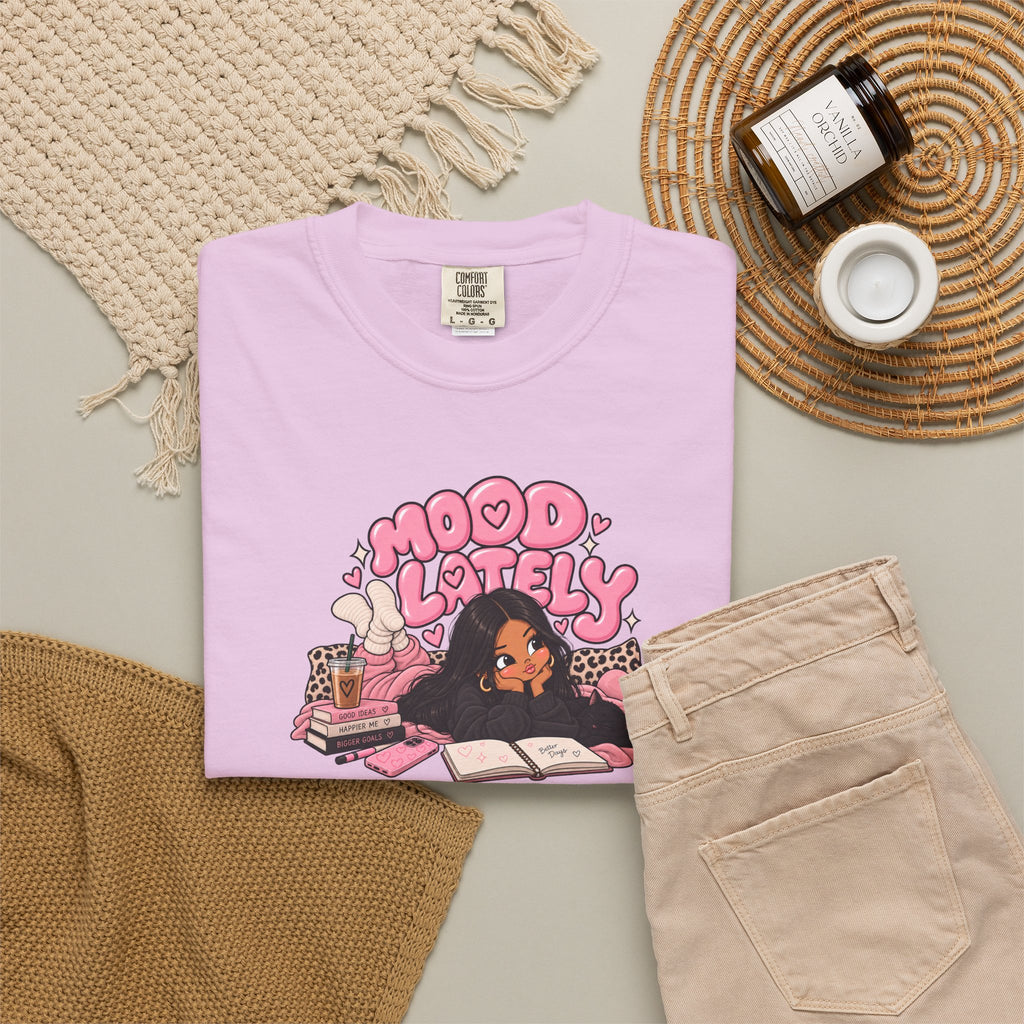 Mood Lately Graphic T-Shirt — Cozy Study Vibes