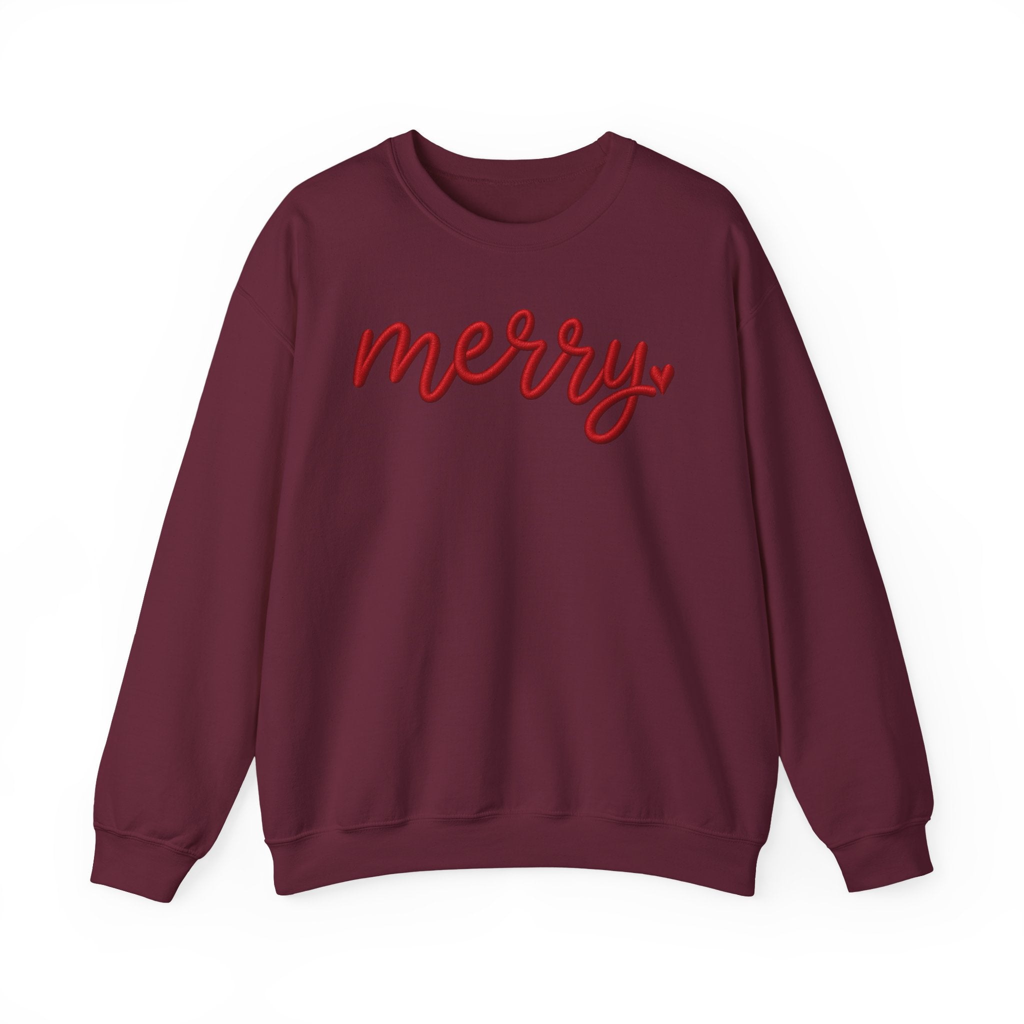Merry Script Sweatshirt — Cozy Holiday Crewneck