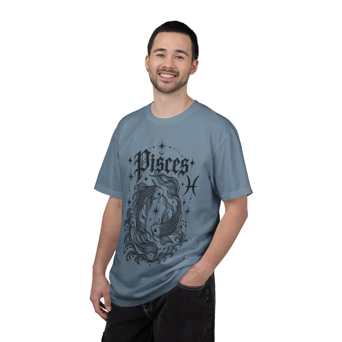 Pisces Zodiac T-Shirt — Vintage Fish Astrology Tee