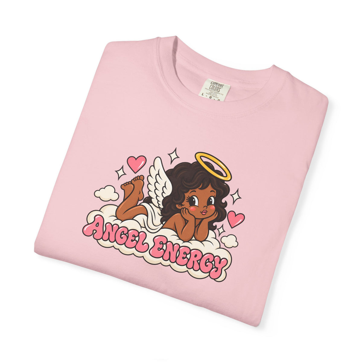 Angel Energy T-Shirt — Cute Retro Angel Graphic Tee