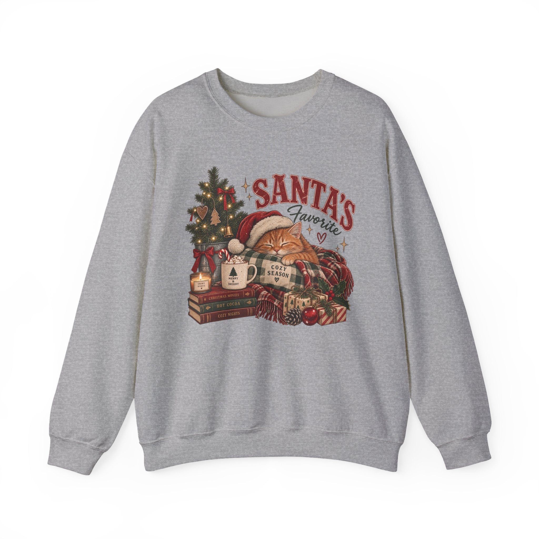 Christmas Sweatshirt — "Santa's Favorite" Cozy Holiday Crewneck