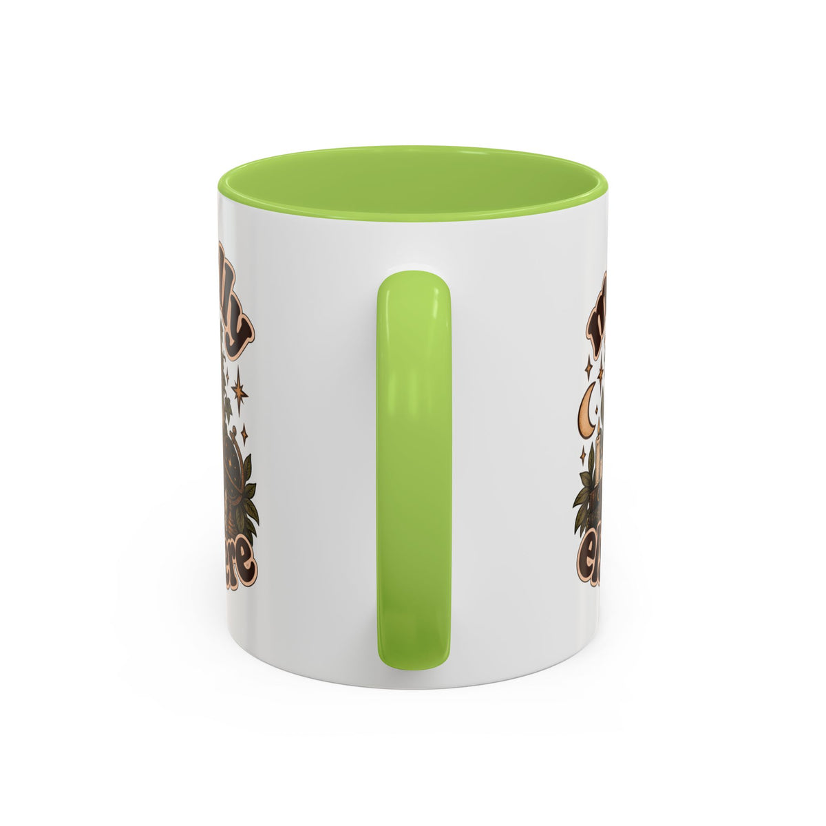 Mentally Elsewhere Mug — Black Cat Celestial Ceramic Coffee Mug