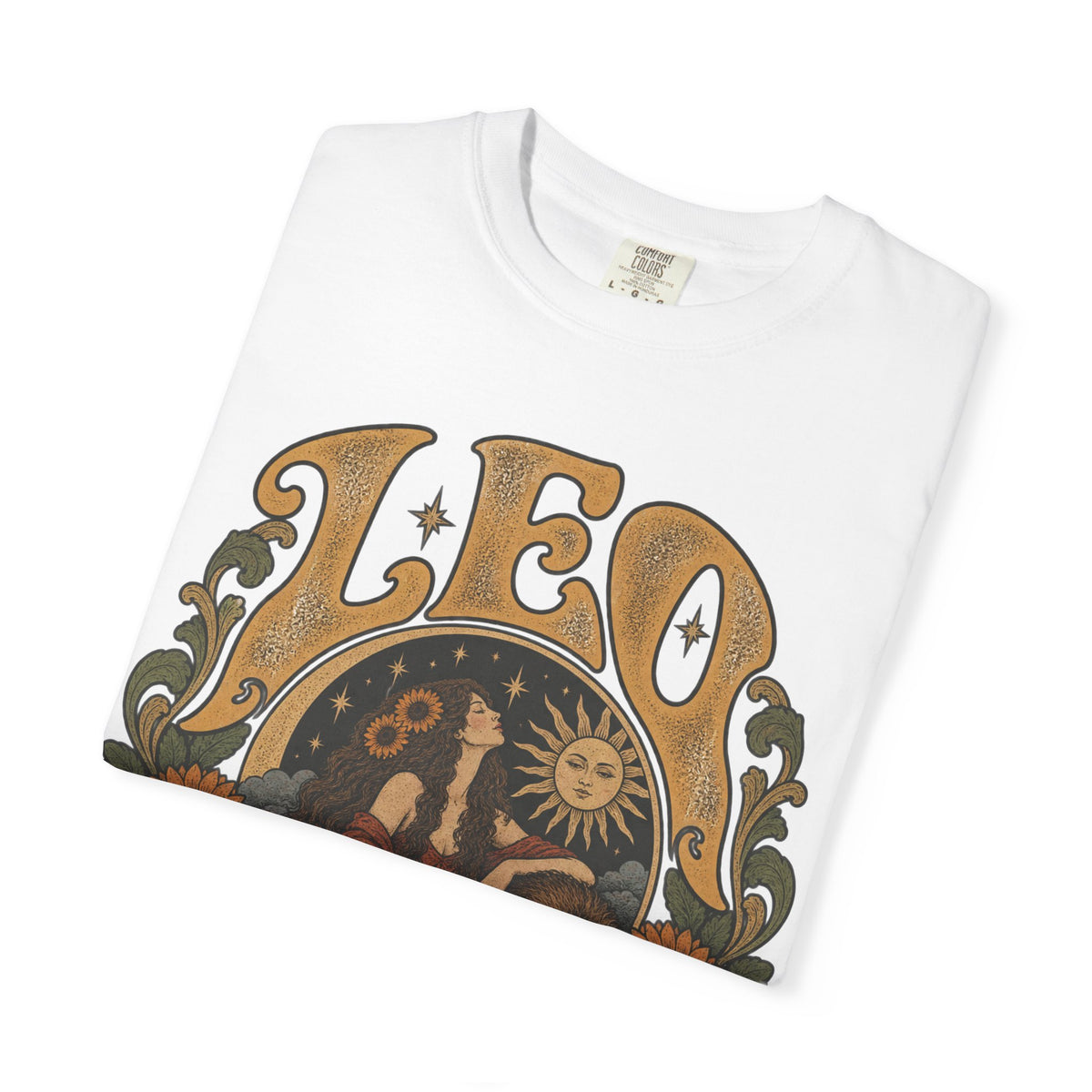 Leo Zodiac T-Shirt — Vintage Astrology Lion Graphic