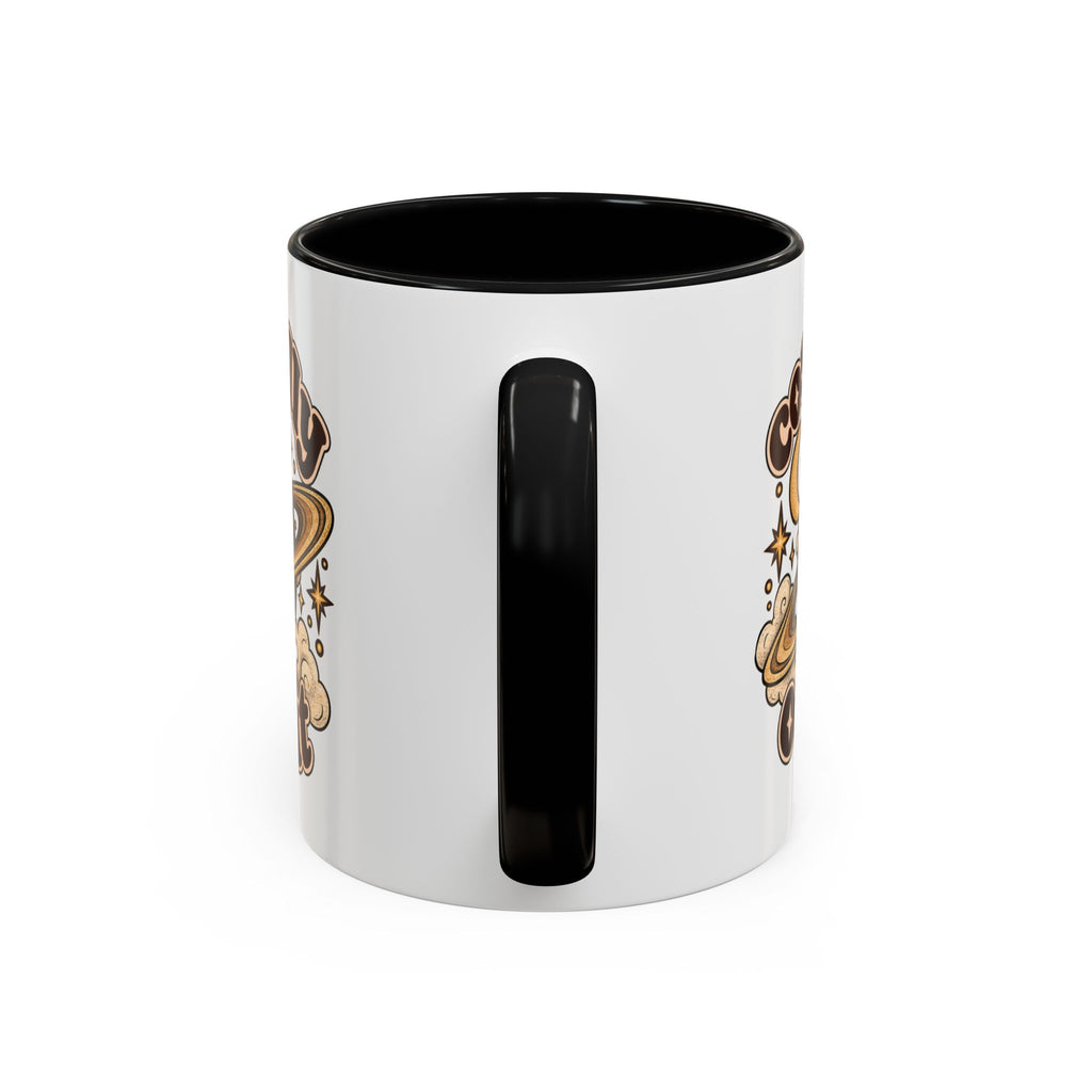 Cosmically Over It Mug — Retro Planet Celestial Ceramic Coffee Mug