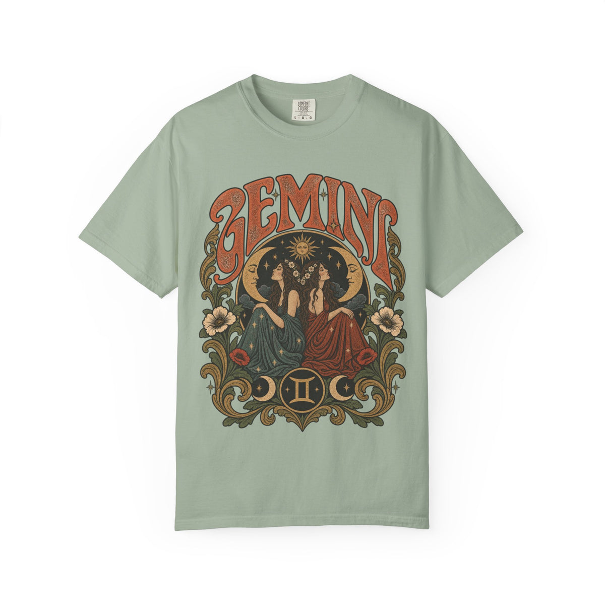 Gemini Zodiac T-Shirt — Vintage Astrological Graphic Tee