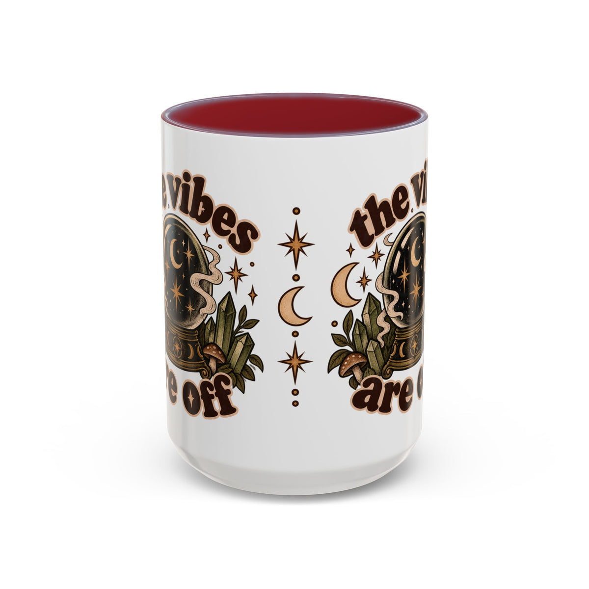 The Vibes Are Off Mug — Crystal Ball Mystical Ceramic Coffee Mug