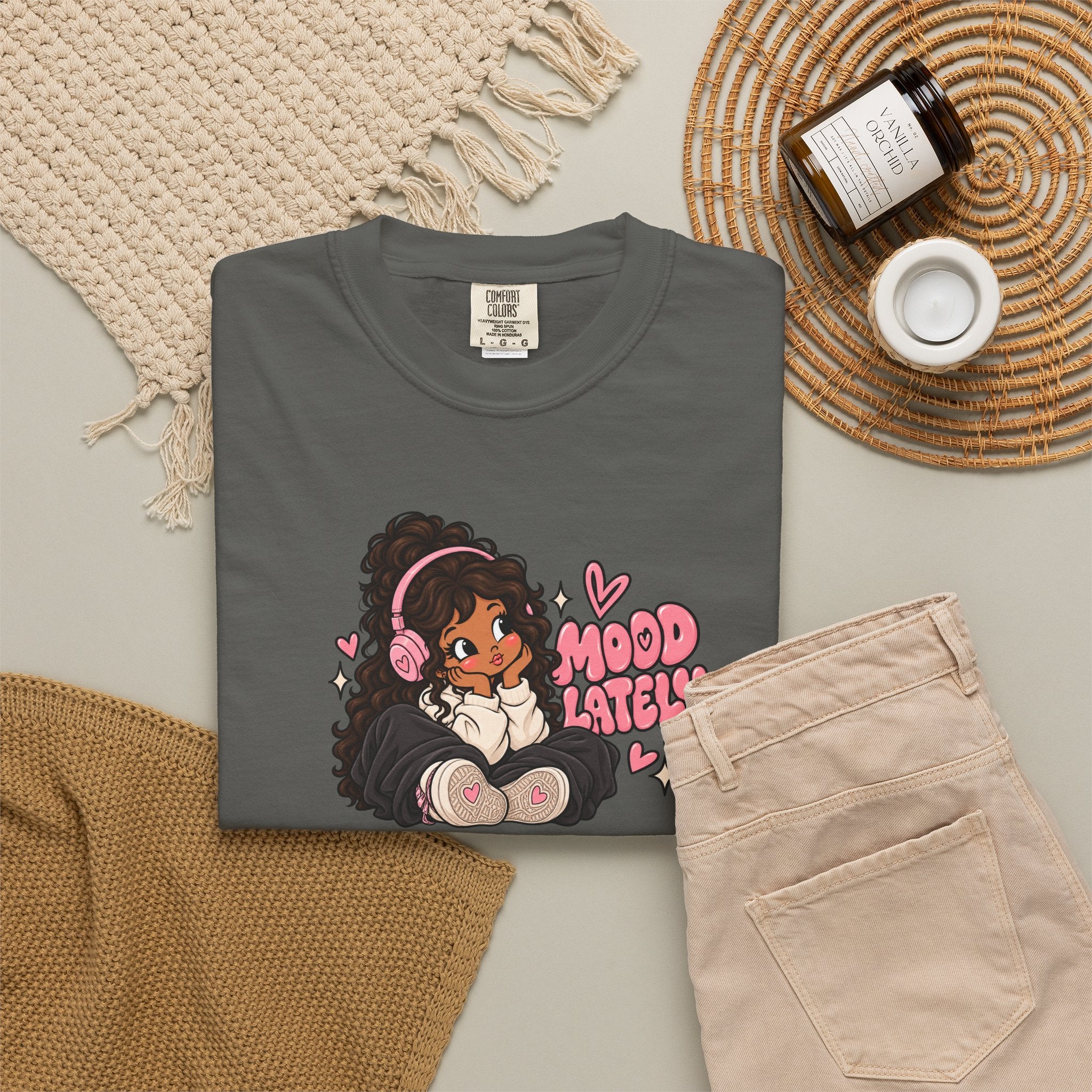 Mood T-Shirt — Cute Girl Graphic Tee