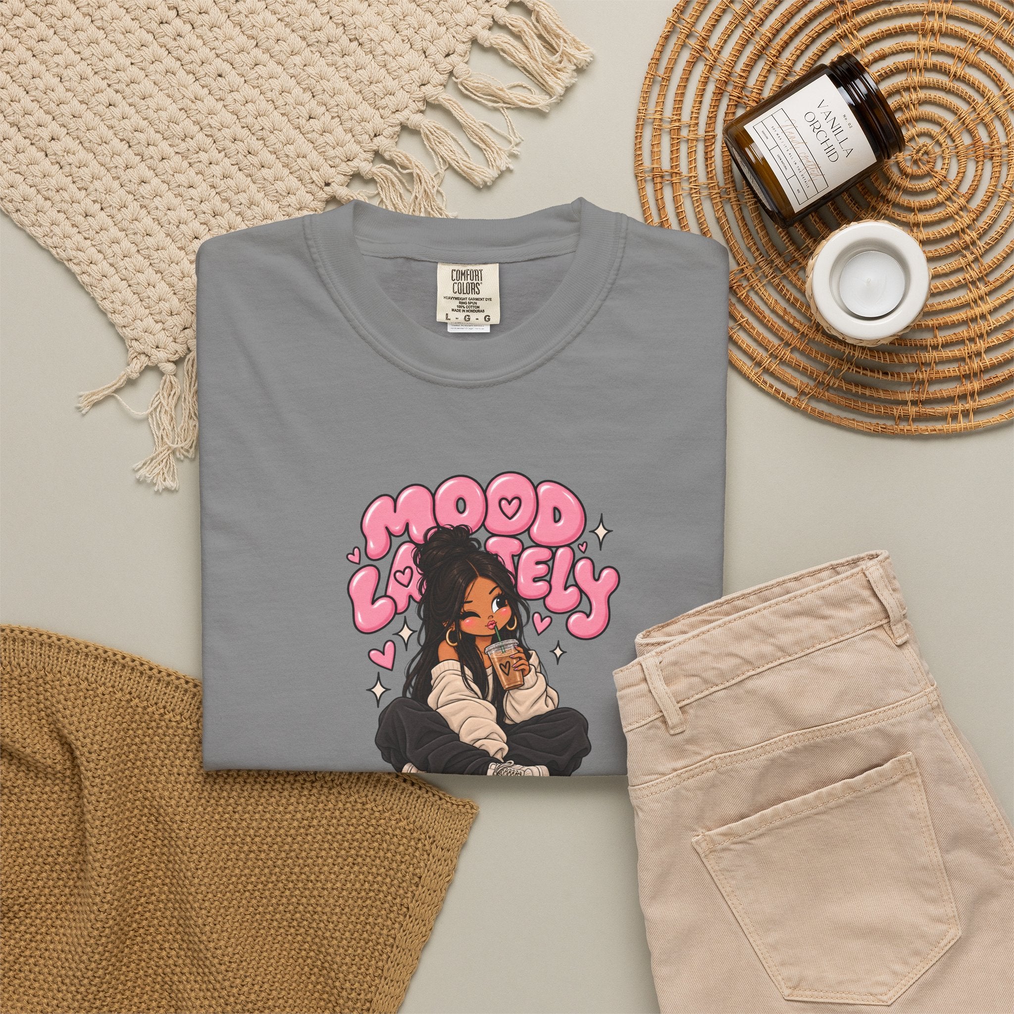 Mood Lovely T-Shirt — Cute Cartoon Girl Graphic Tee