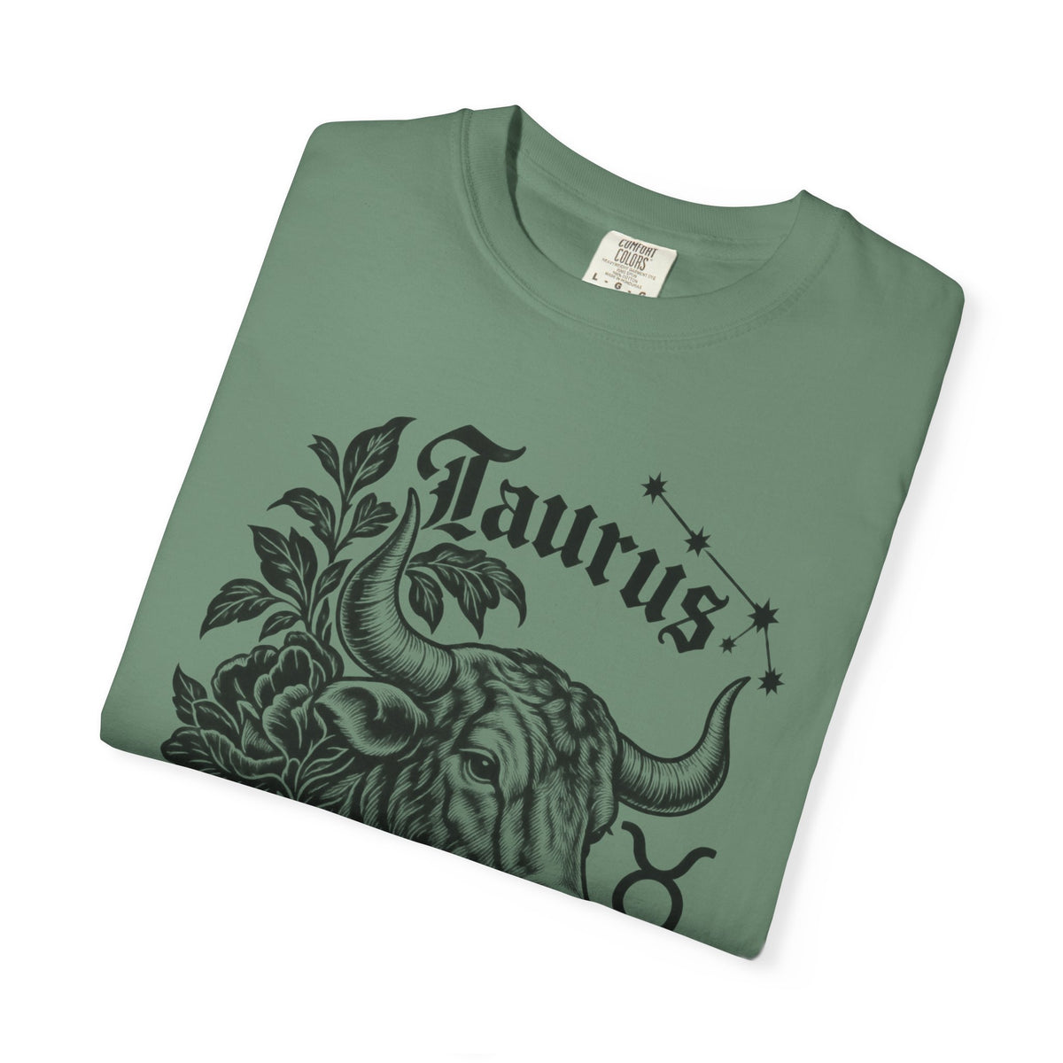 Taurus Zodiac T-Shirt — Floral Bull Astrology Tee