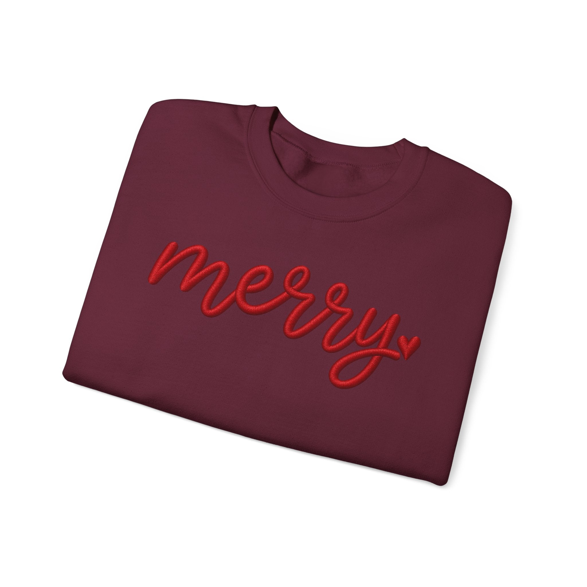 Merry Script Sweatshirt — Cozy Holiday Crewneck