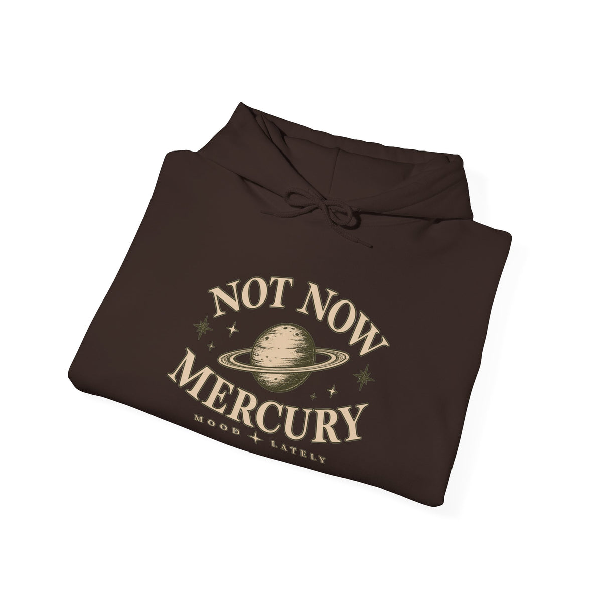 Not Now Mercury Hoodie — Mercury Retrograde Astrology Pullover