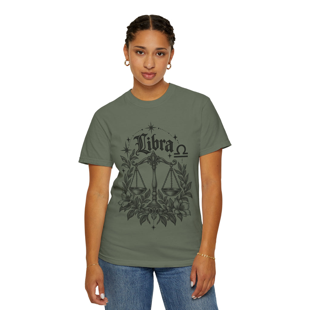 Libra Zodiac Scales T-Shirt — Astrological Sign Graphic Tee