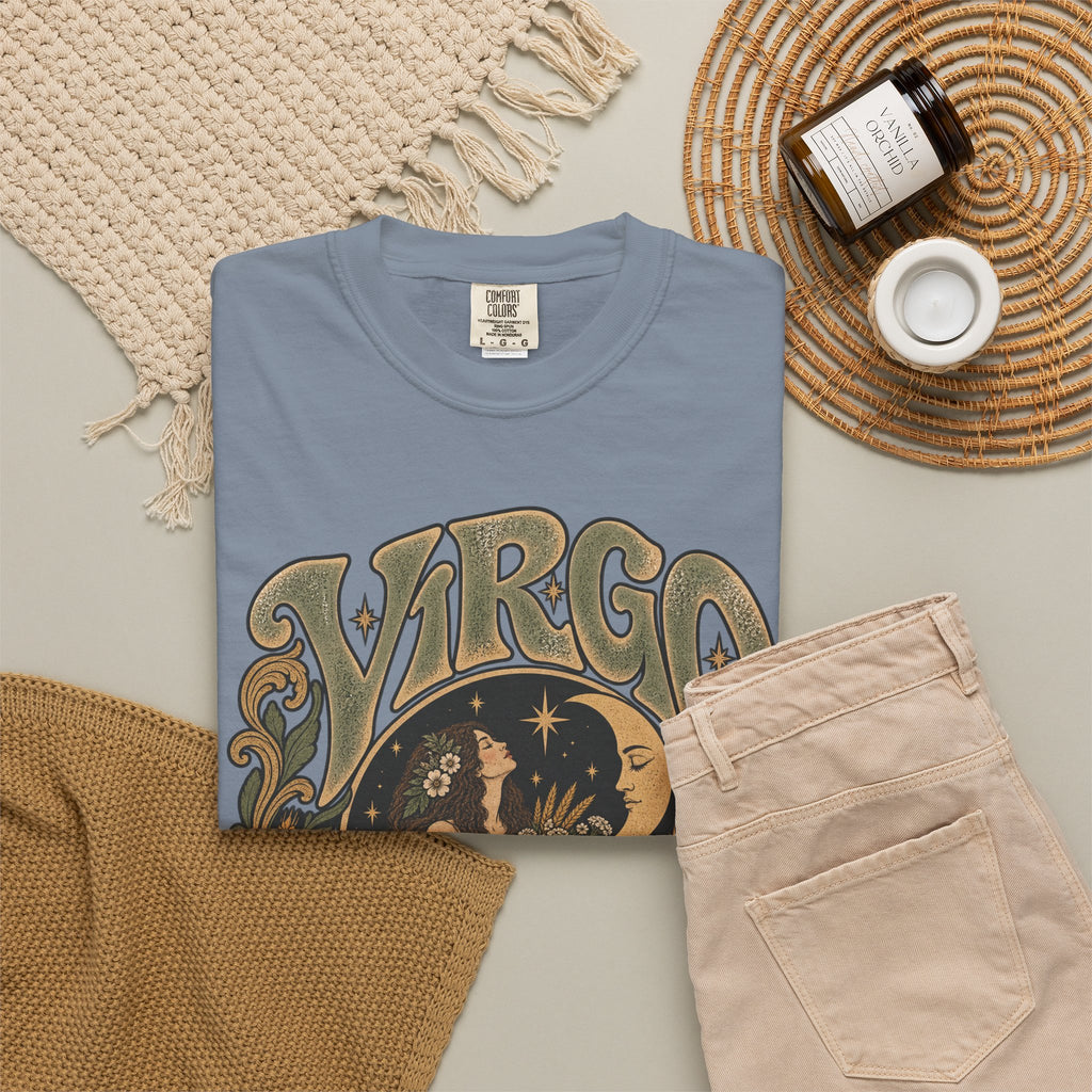 Virgo Zodiac T-Shirt — Vintage Astrology Graphic Tee