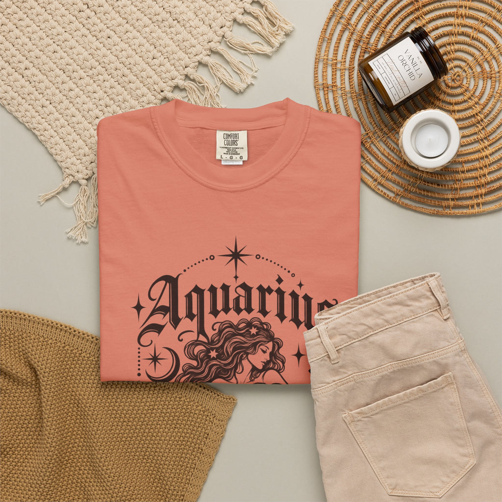 Aquarius Zodiac T-Shirt — Water Bearer Astrology Tee