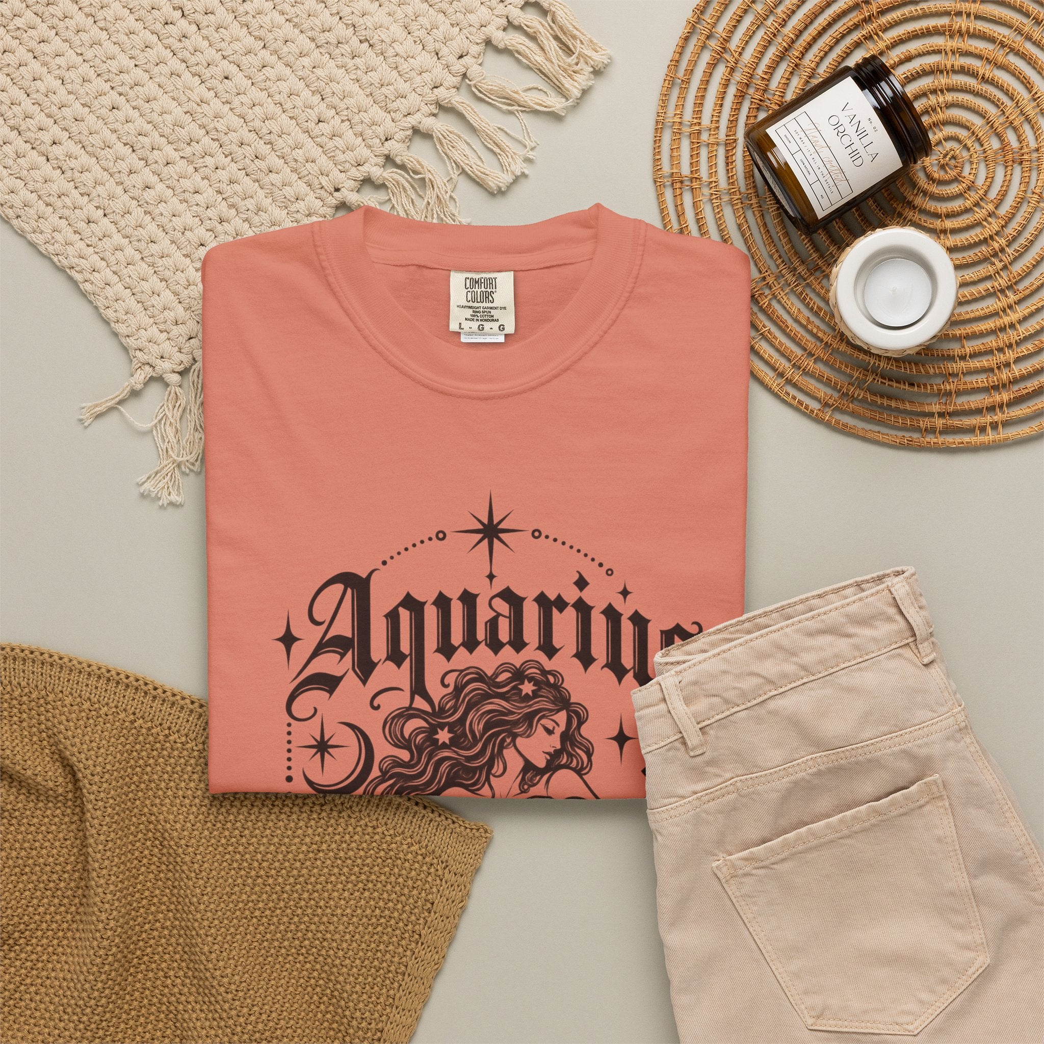 Aquarius Zodiac T-Shirt — Water Bearer Astrology Tee