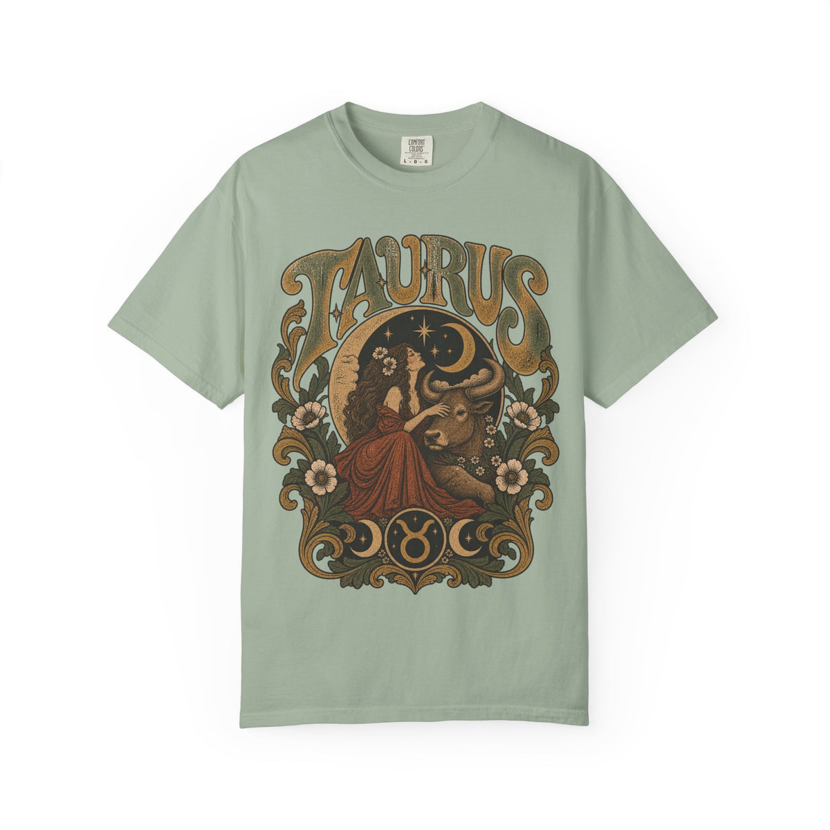 Vintage Taurus Zodiac Tee — Retro Celestial Astrology T-Shirt