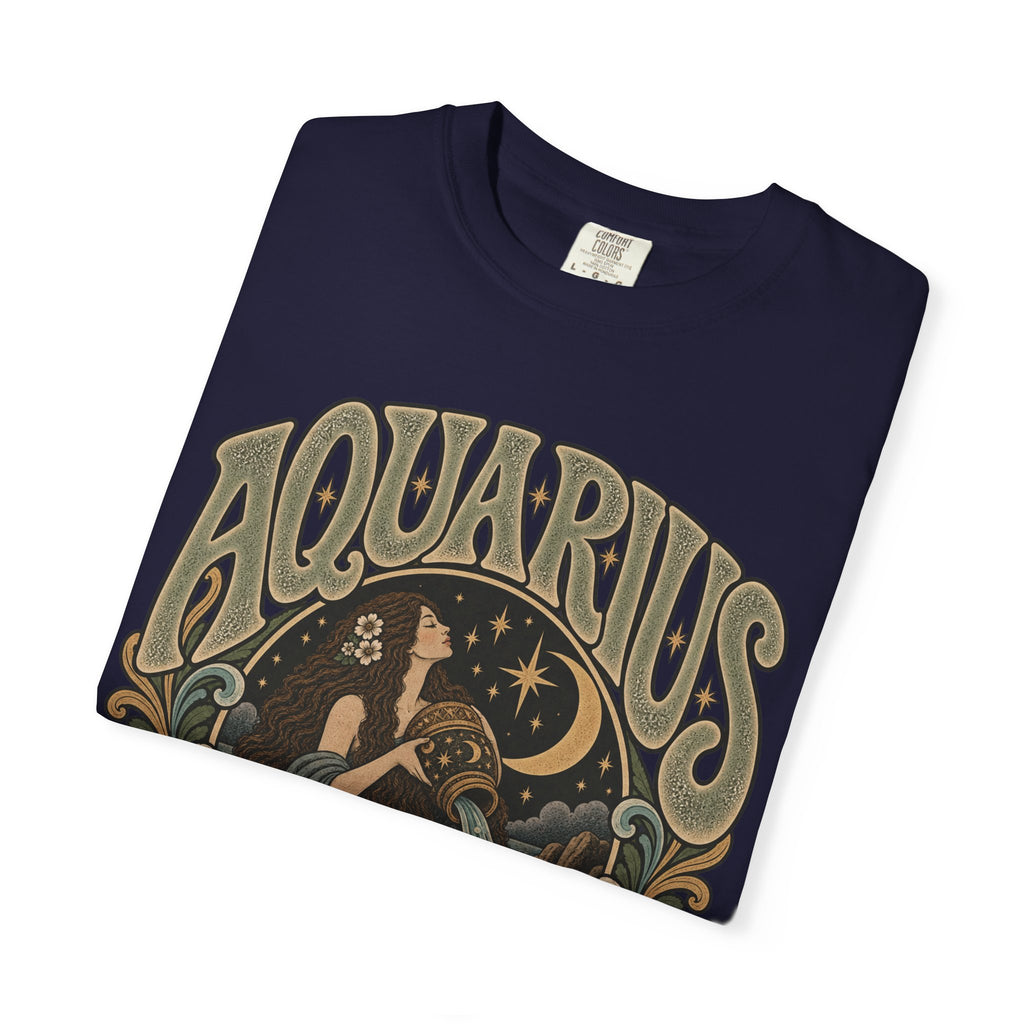 Aquarius Zodiac T-Shirt — Vintage Astrological Sign Tee