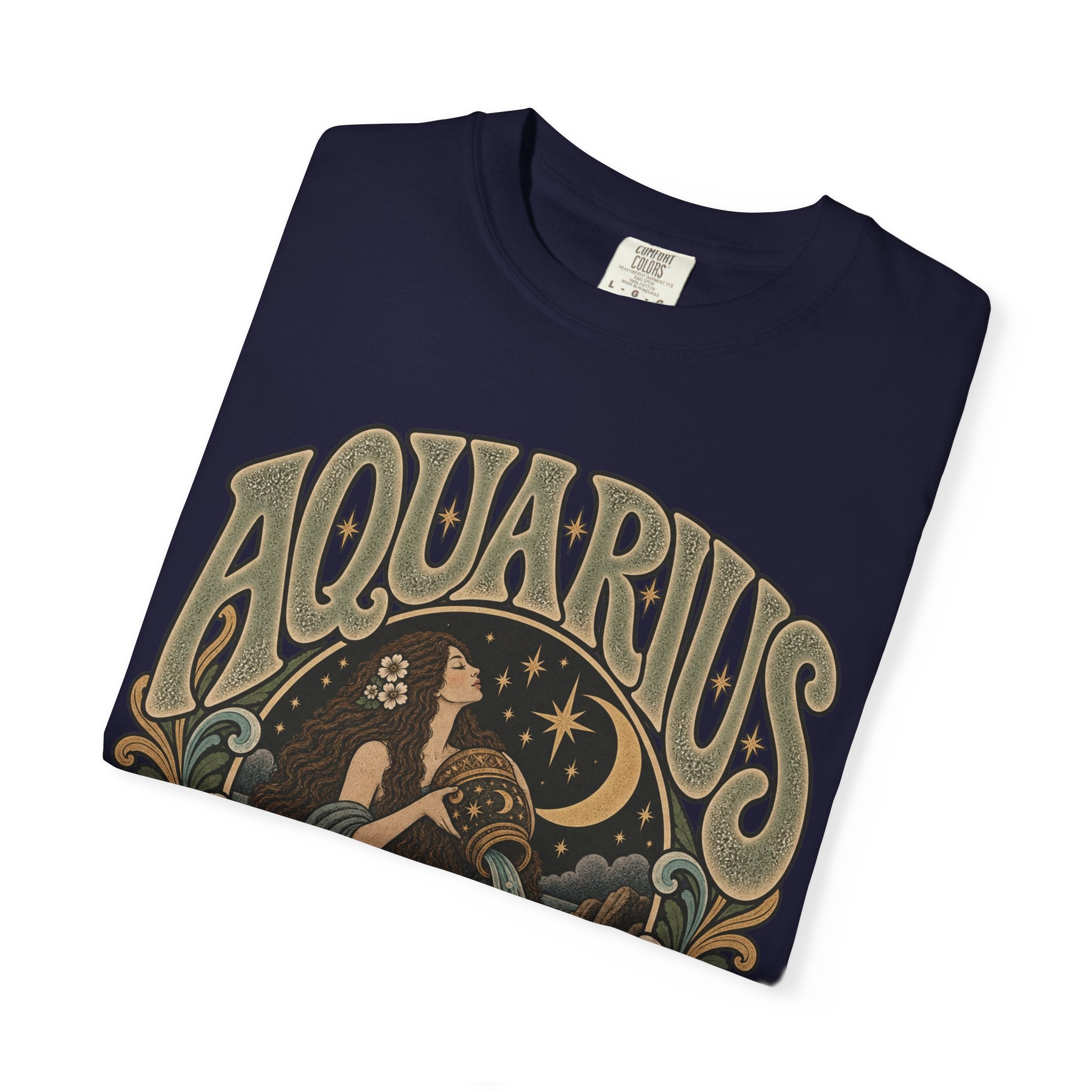 Aquarius Zodiac T-Shirt — Vintage Astrological Sign Tee