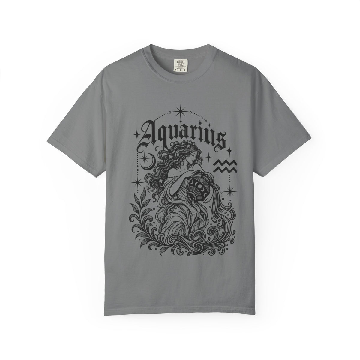 Aquarius Water Bearer Zodiac Tee — Astrology Graphic T-Shirt