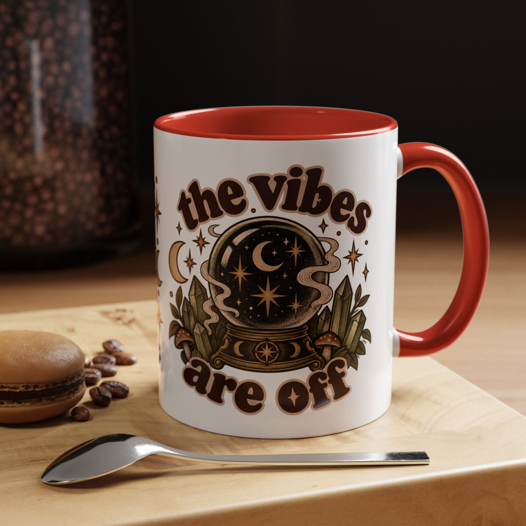 The Vibes Are Off Mug — Crystal Ball Mystical Ceramic Coffee Mug