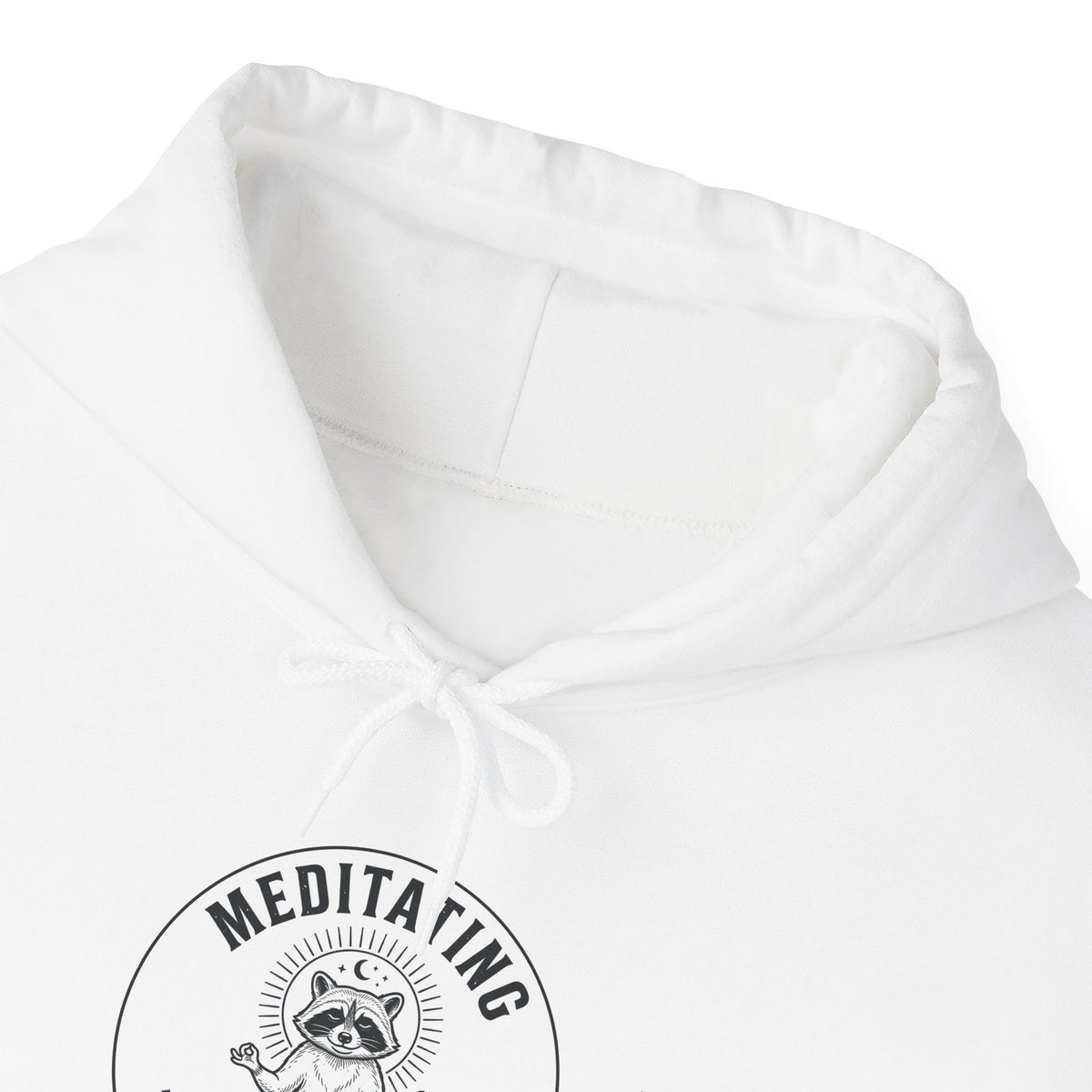 Meditating Raccoon Hoodie | Feral Raccoon Aesthetic, Celestial Wilderness