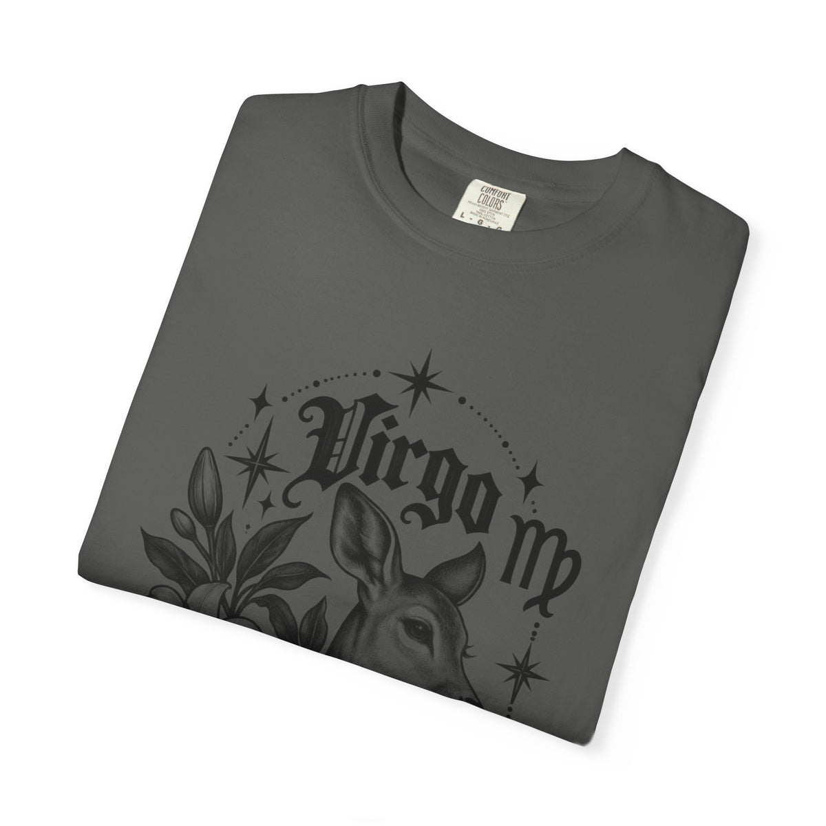 Virgo Zodiac T-Shirt — 'Virgo ' Floral Deer Astrology Tee