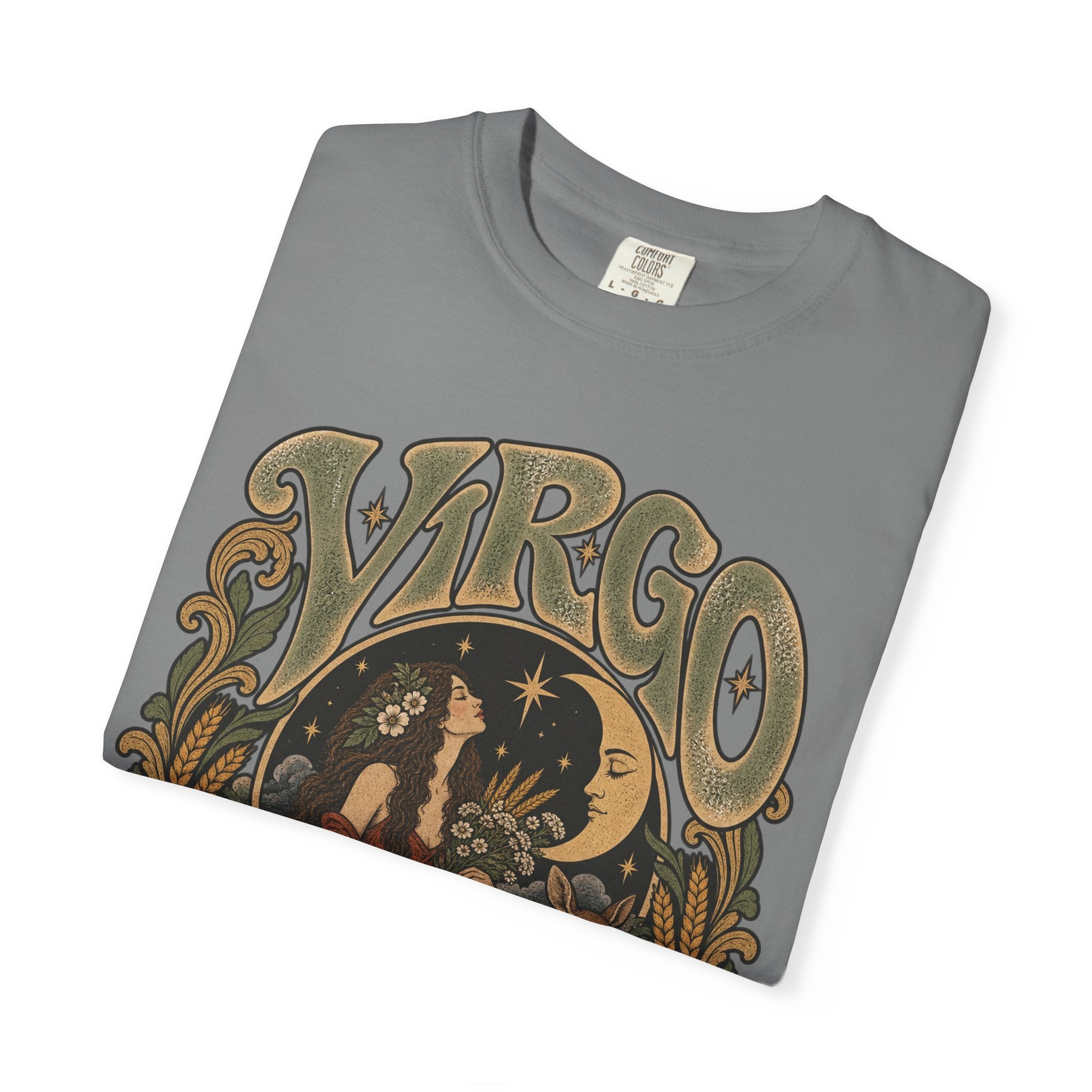 Virgo Zodiac T-Shirt — Vintage Astrology Graphic Tee