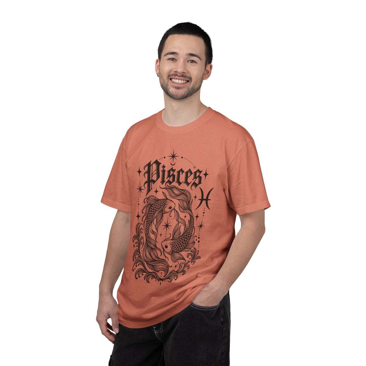 Pisces Zodiac T-Shirt — Vintage Fish Astrology Tee
