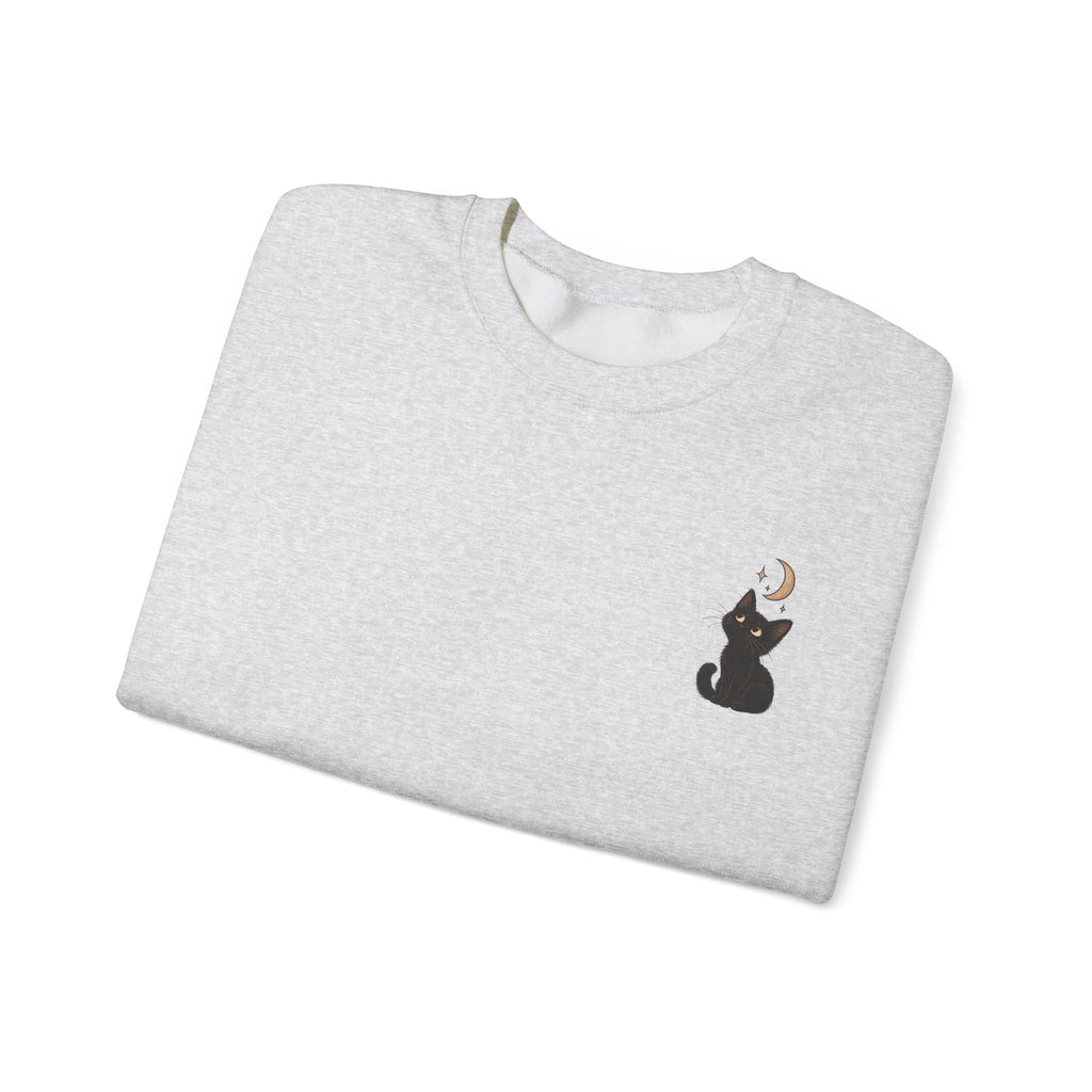 Cat Moon Gaze Sweatshirt