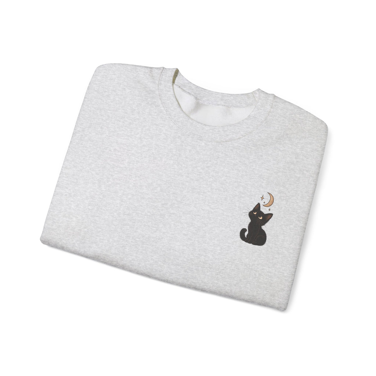 Cat Moon Gaze Sweatshirt