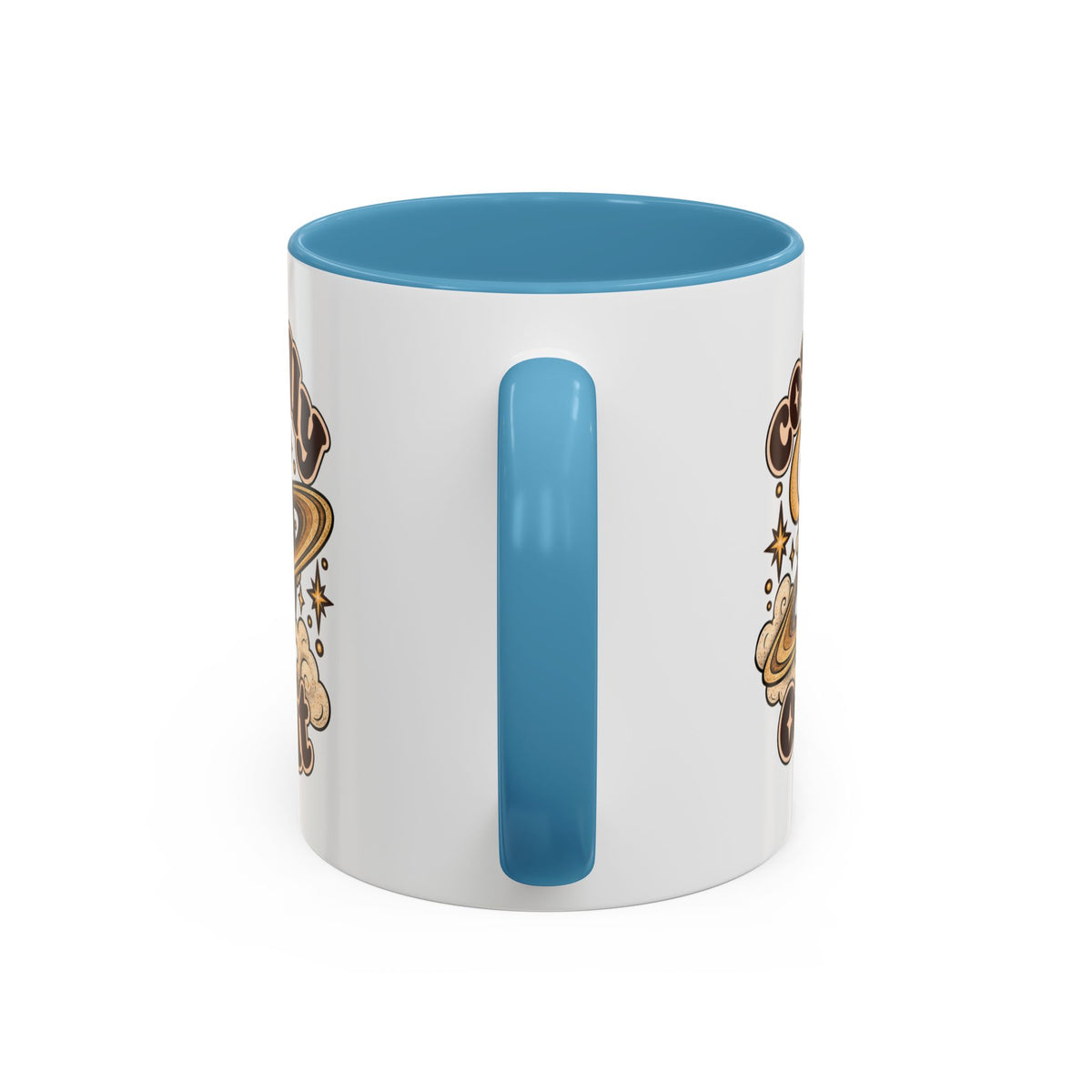 Cosmically Over It Mug — Retro Planet Celestial Ceramic Coffee Mug