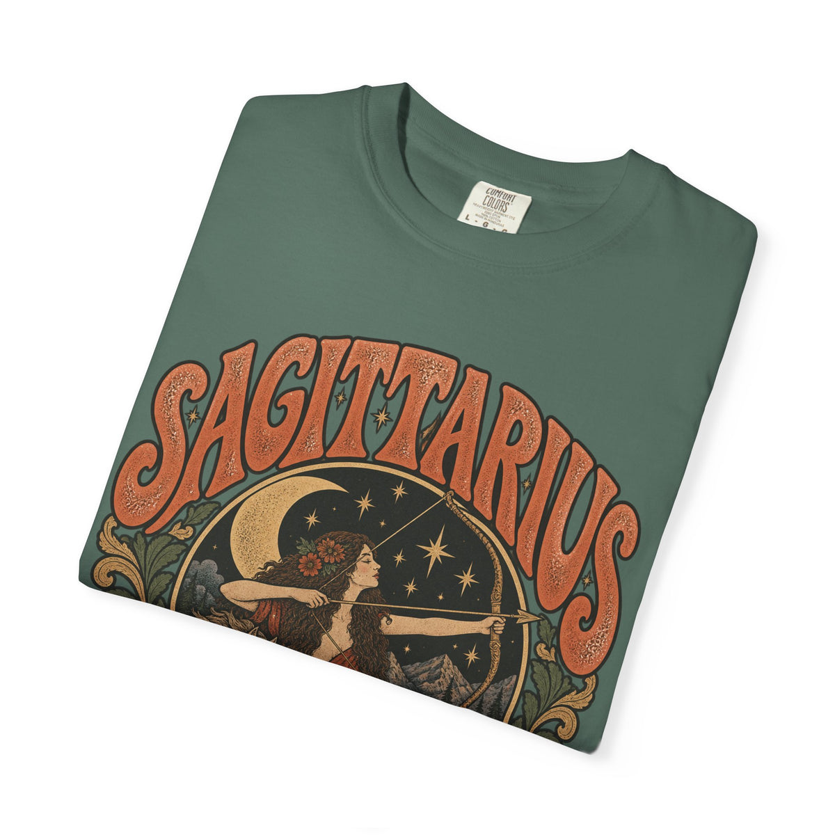 Sagittarius Zodiac T-Shirt — Retro Astrology Archer Design