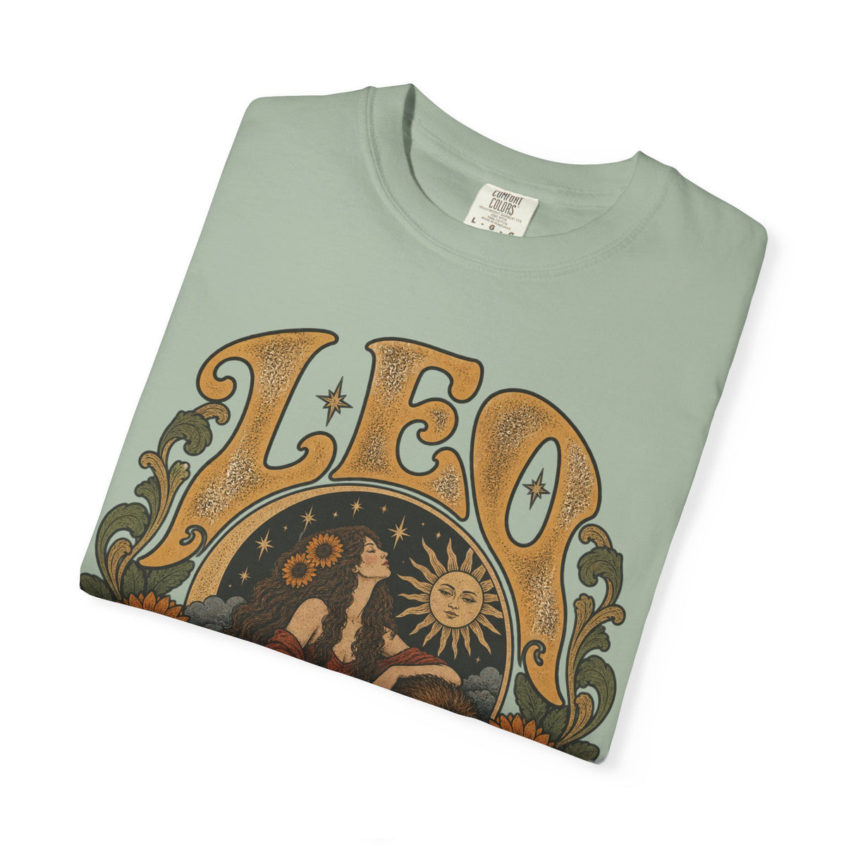 Leo Zodiac T-Shirt — Vintage Astrology Lion Graphic