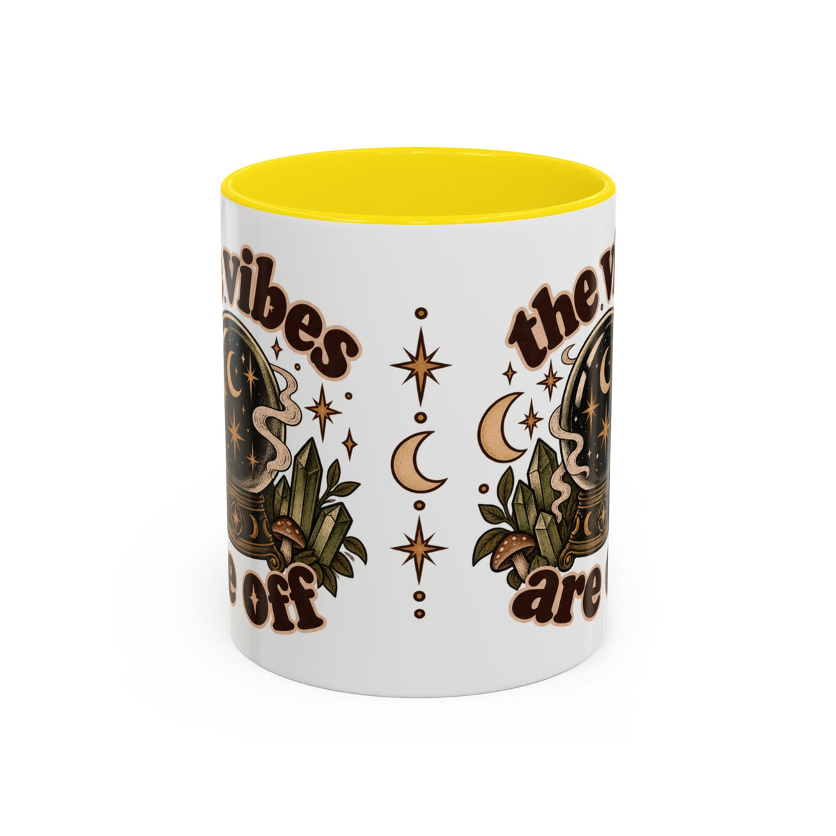 The Vibes Are Off Mug — Crystal Ball Mystical Ceramic Coffee Mug