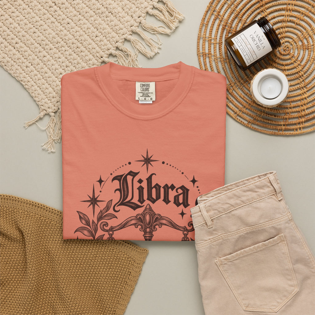 Libra Zodiac Scales T-Shirt — Astrological Sign Graphic Tee