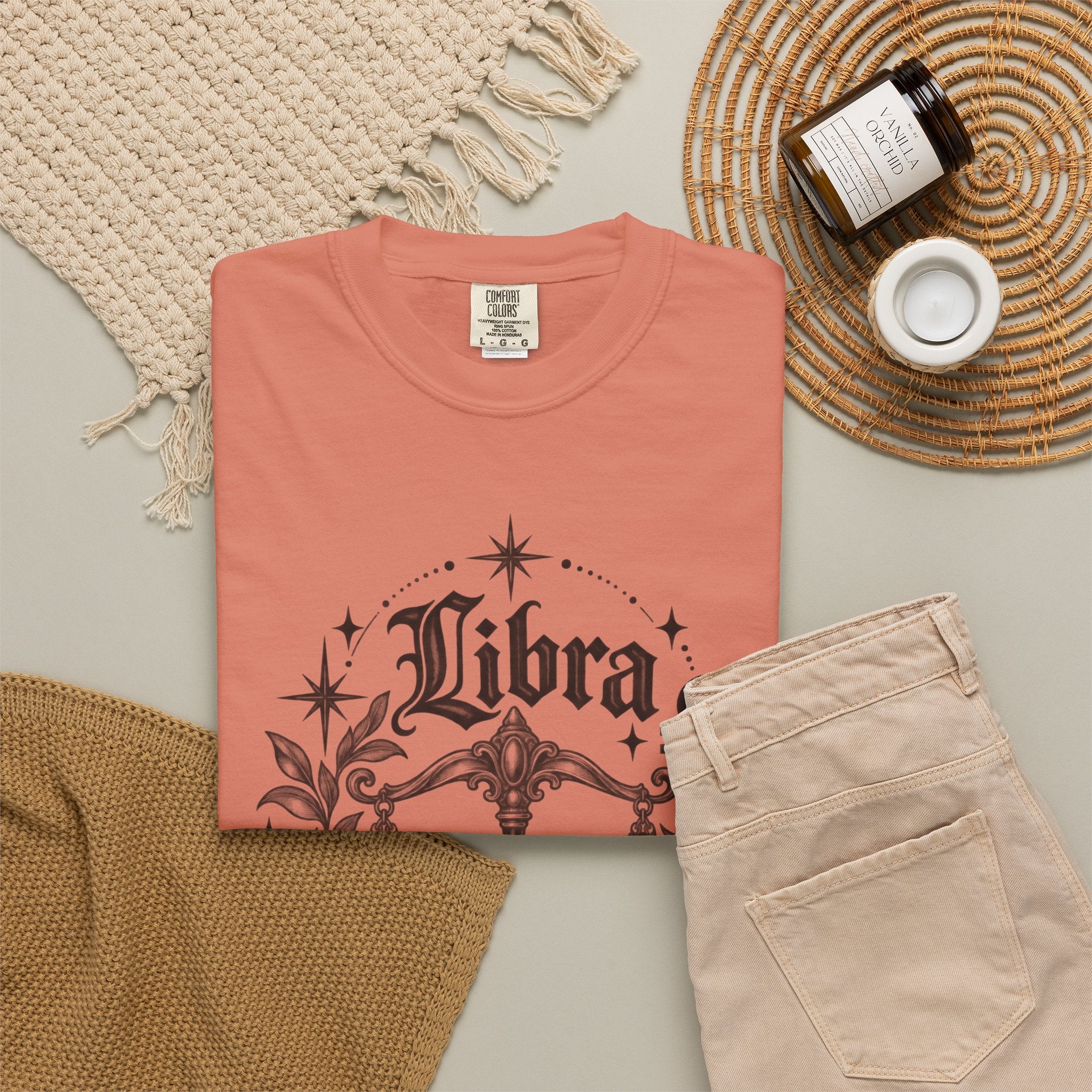 Libra Zodiac Scales T-Shirt — Astrological Sign Graphic Tee