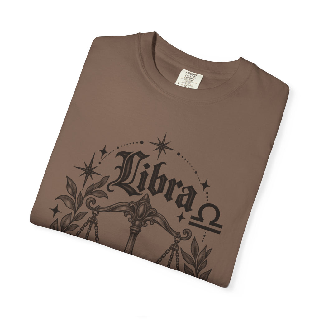 Libra Zodiac Scales T-Shirt — Astrological Sign Graphic Tee