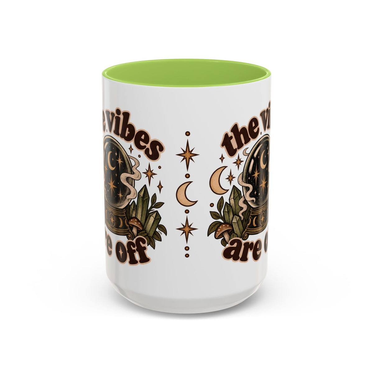 The Vibes Are Off Mug — Crystal Ball Mystical Ceramic Coffee Mug